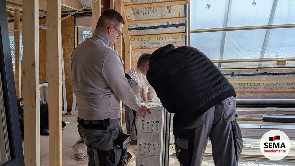3.Einbau von Fenster und Türen